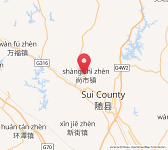 Map of Shangshi, Hubei