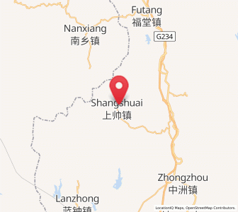 Map of Shangshuai, Guangdong