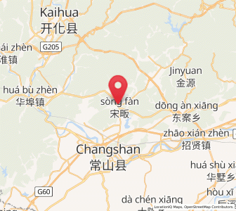 Map of Shangsongfan, Zhejiang
