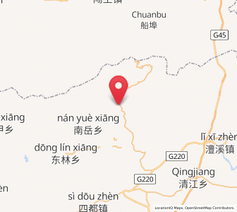 Map of Shangtang, Jiangxi