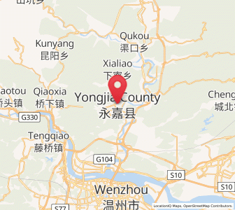 Map of Shangtang, Zhejiang