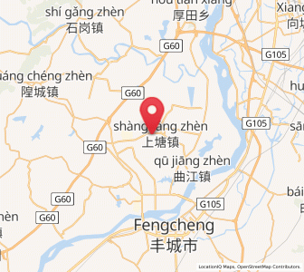Map of Shangtang, Jiangxi