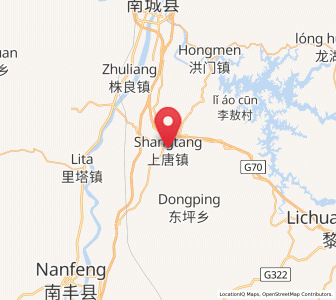 Map of Shangtang, Jiangxi