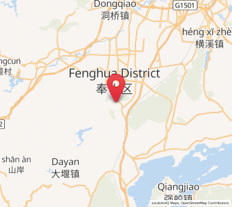 Map of Shangtian, Zhejiang