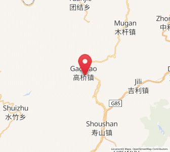 Map of Shangtianba, Yunnan