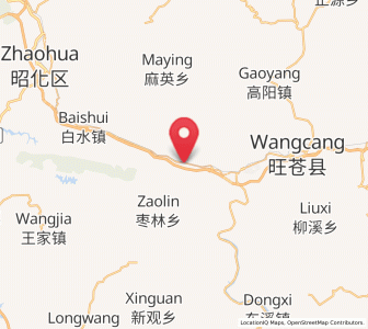 Map of Shangwu, Sichuan