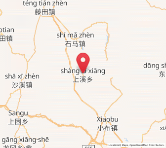 Map of Shangxi, Jiangxi