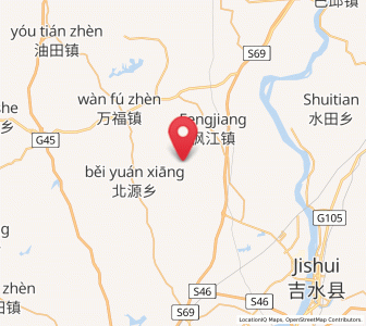 Map of Shangxian, Jiangxi