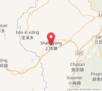 Map of Shangyang, Zhejiang