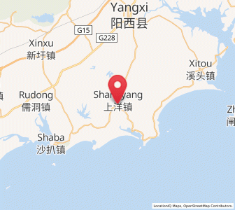 Map of Shangyang, Guangdong