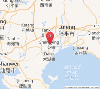 Map of Shangying, Guangdong