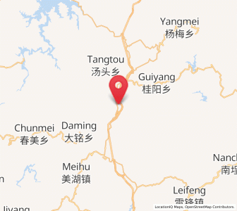 Map of Shangyong, Fujian