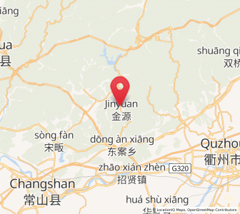 Map of Shangyuan, Zhejiang
