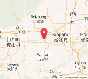 Map of Shangyuan, Shanxi