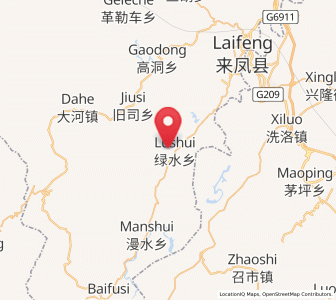 Map of Shangzhai, Hubei
