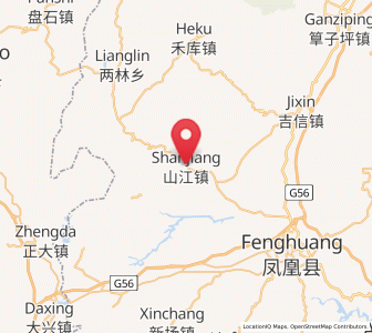Map of Shanjiang, Hunan