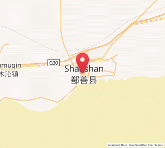 Map of Shanshan, Xinjiang