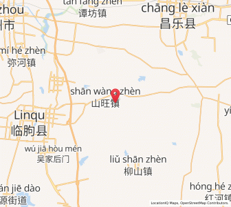 Map of Shanwang, Shandong