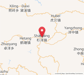 Map of Shanyang, Fujian