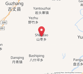 Map of Shanzao, Hunan