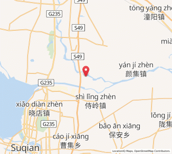 Map of Shaodian, Jiangsu