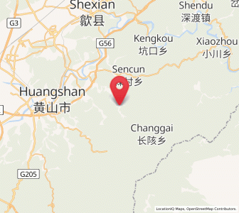 Map of Shaolian, Anhui