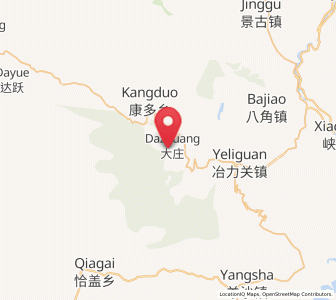 Map of Shaowa, Gansu