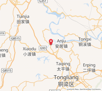 Map of Shaoyun, Chongqing