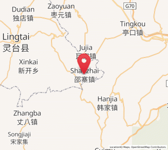 Map of Shaozhai, Gansu