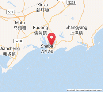 Map of Shapa, Guangdong