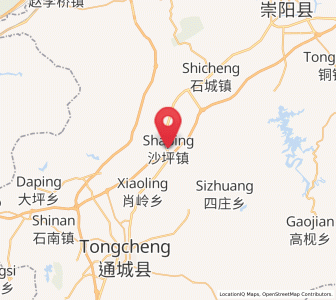 Map of Shaping, Hubei