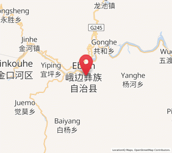 Map of Shaping, Sichuan
