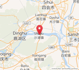 Map of Shapu, Guangdong