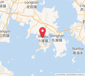 Map of Shapu, Fujian