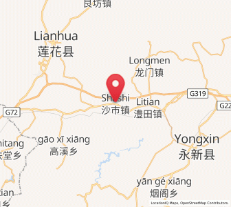 Map of Shashi, Jiangxi