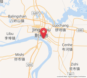 Map of Shashi, Hubei