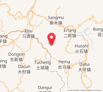Map of Shatan, Guizhou