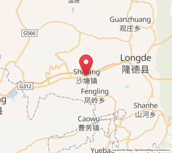 Map of Shatang, Ningxia Hui Autonomous Region