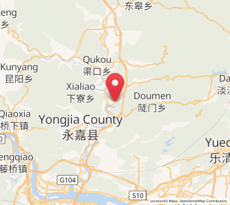 Map of Shatou, Zhejiang