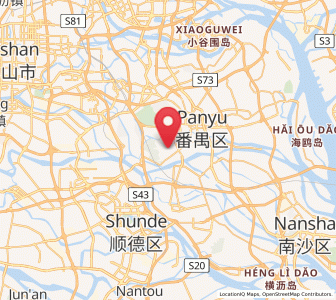 Map of Shawan, Guangdong