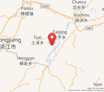 Map of Shawan, Hunan