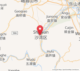 Map of Shawan, Sichuan