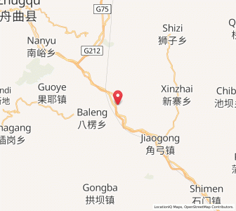 Map of Shawan, Gansu