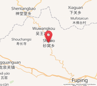 Map of Shawo, Hebei