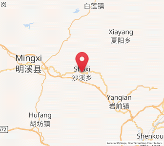 Map of Shaxi, Fujian