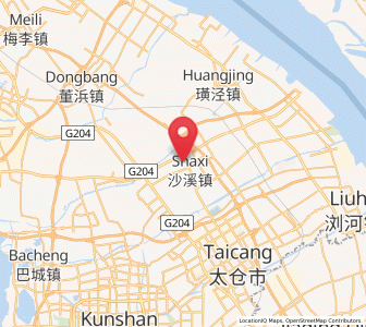 Map of Shaxi, Jiangsu