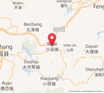 Map of Shaxi, Zhejiang