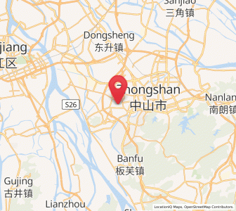 Map of Shaxi, Guangdong
