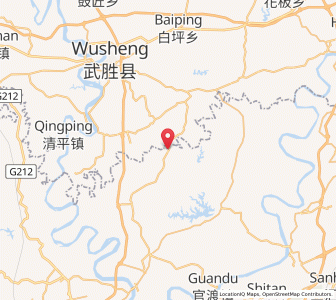 Map of Shayu, Chongqing