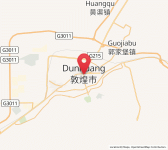 Map of Shazhou, Gansu